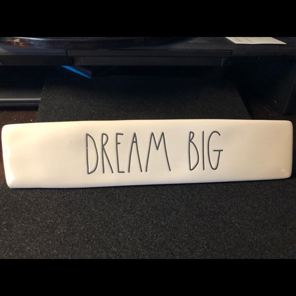 Rae Dunn Dream Big Desk Plaque